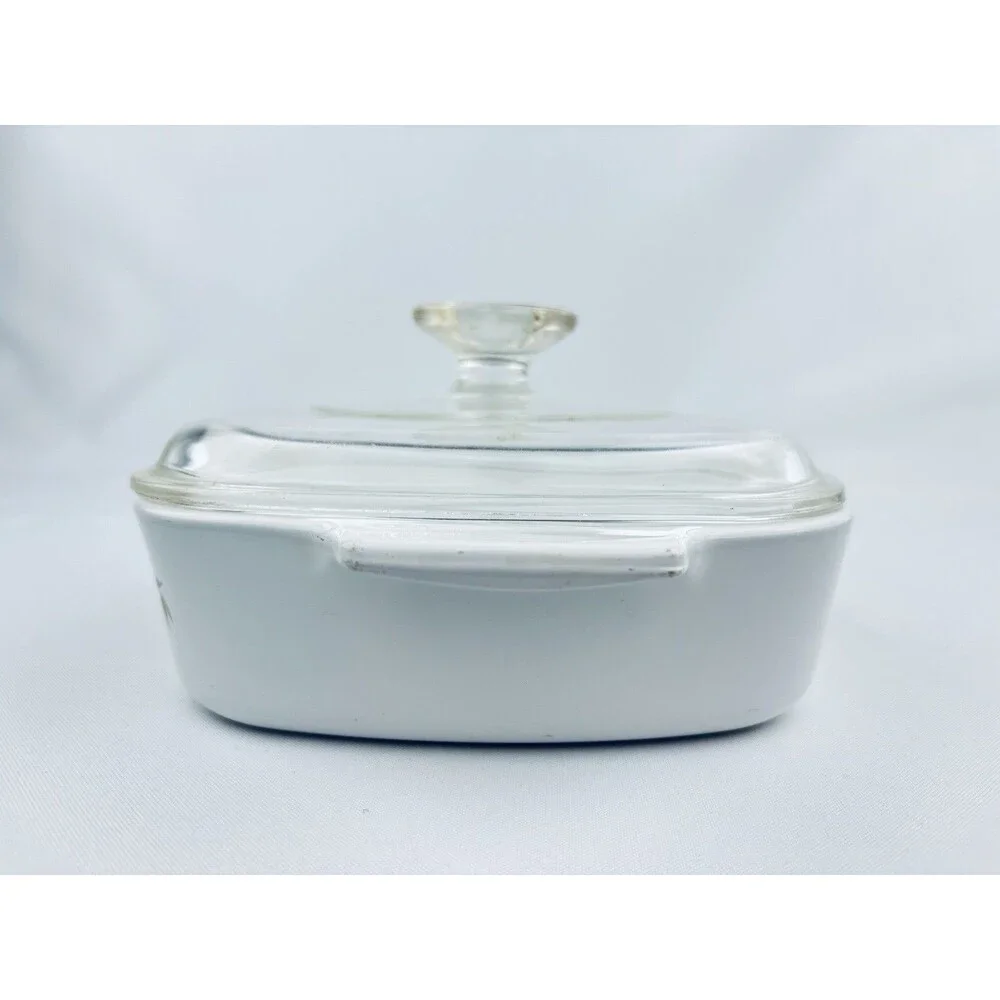 Corning Ware Spice O'‎ Life L'Echalote 1 Quart Dish Lid Rare Stamp